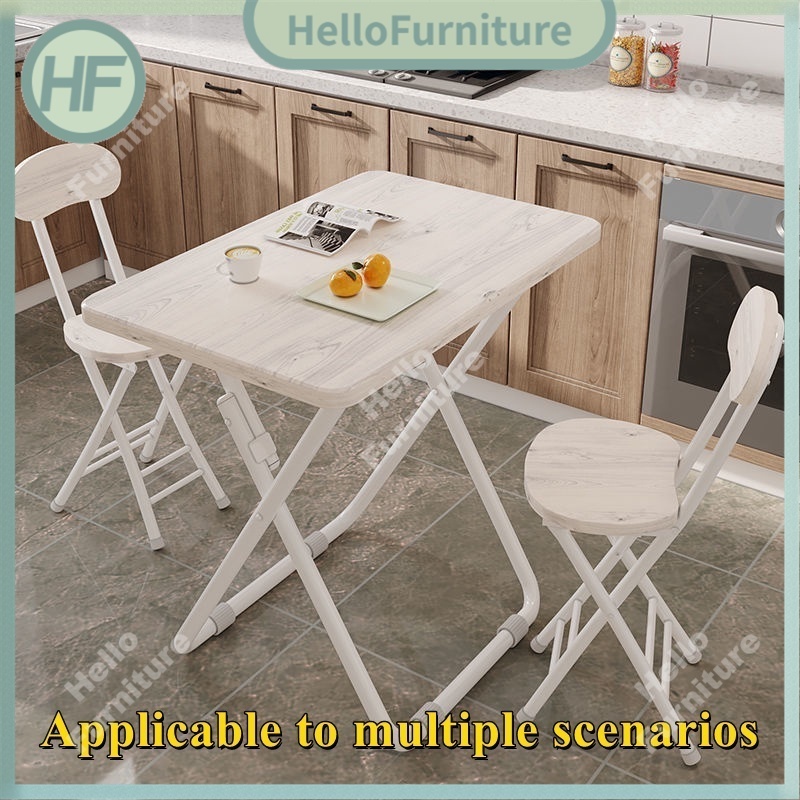 HELLOfurniture Foldable Study Table Portable Table and Chair Set/picnic