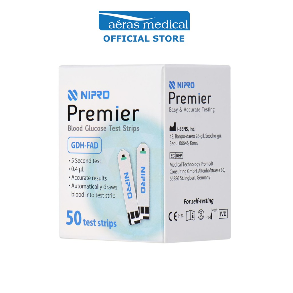 Nipro Premier Test Strips 50s Diabetes Blood Glucose Monitoring