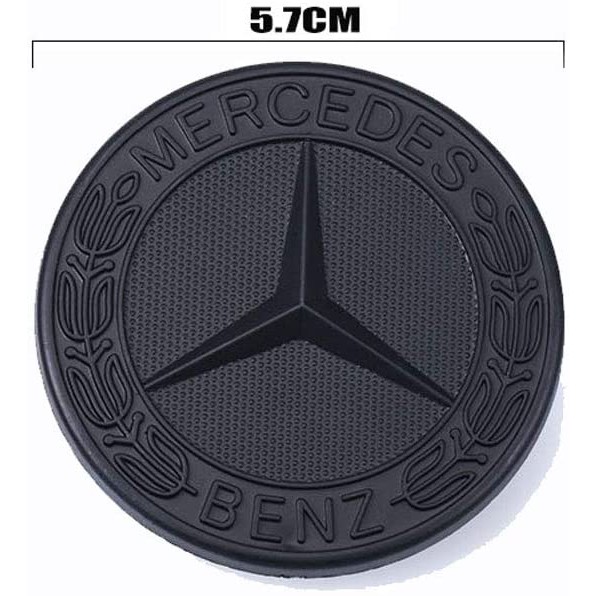 Color 1 Pcs 57mm/2.24 inch Chrome Hood Star Emblem for Mercedes-AMG 