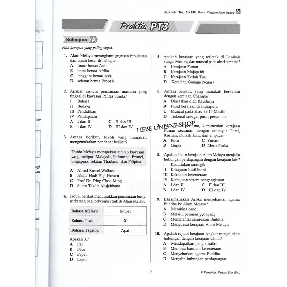 Buku Teks Sejarah Tingkatan 2 Kssm Bab 6