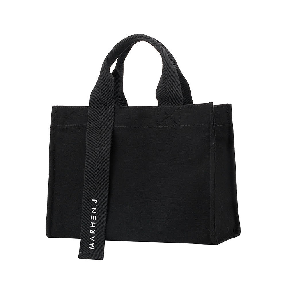 all black tote