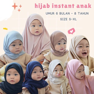 Children's Instant HIJAB/Children's MALAY HIJAB/JERSEY Instant HIJAB