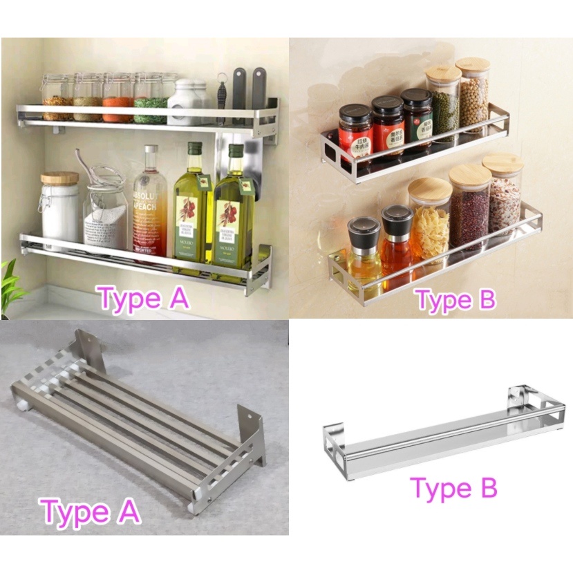 304 Stainless Steel Wall Mount Kitchen Rack Ee Singapore - Wall Mounted Stainless Steel Kitchen Rack Shelf