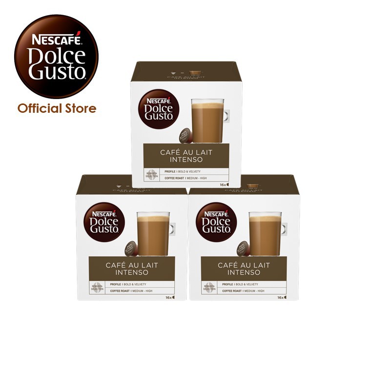 NESCAFÉ® Dolce Gusto® Café Au Lait Intenso Capsules 16S (3 Boxes