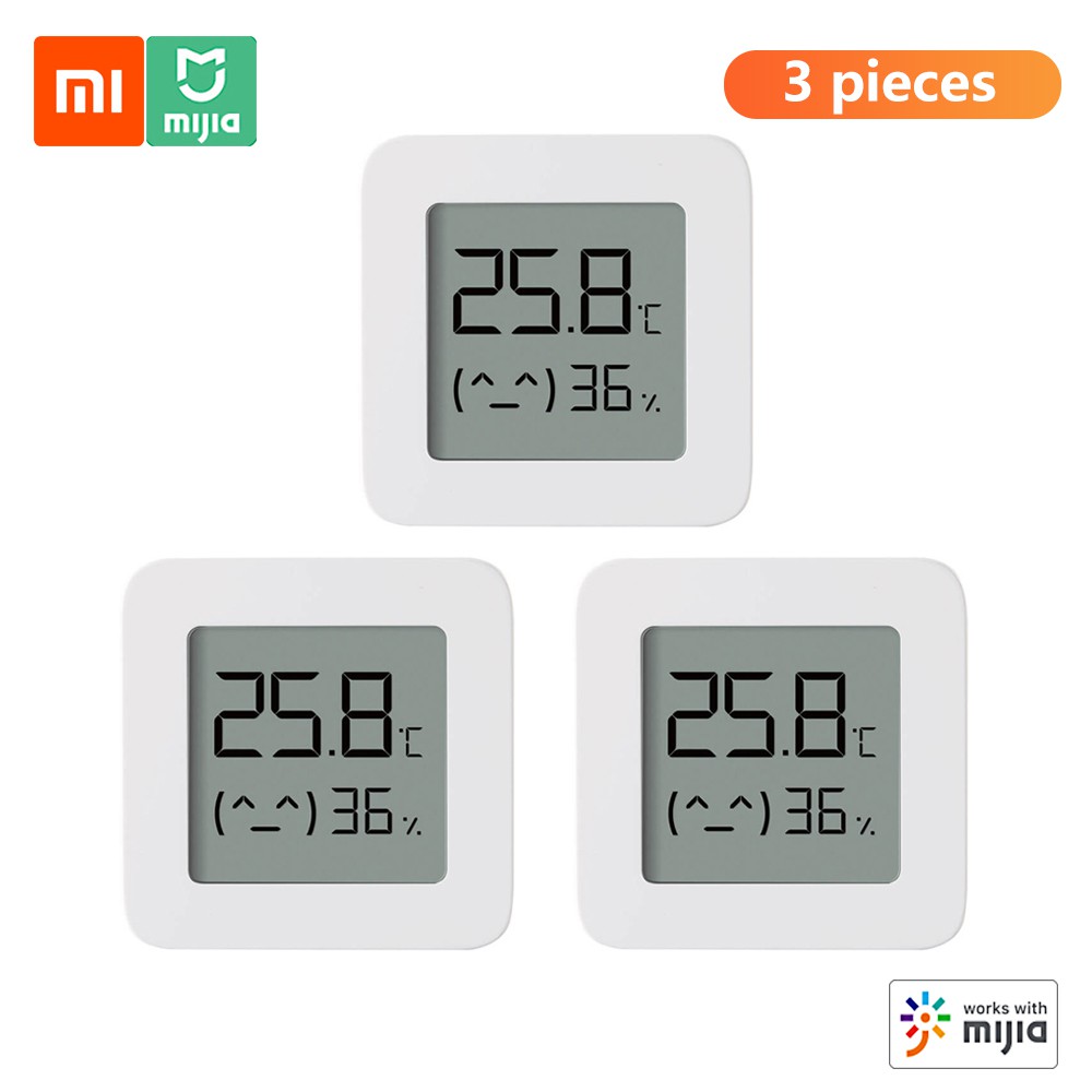 3PCS XIAOMI Mijia Bluetooth Thermometer 2 Wireless Smart Electric