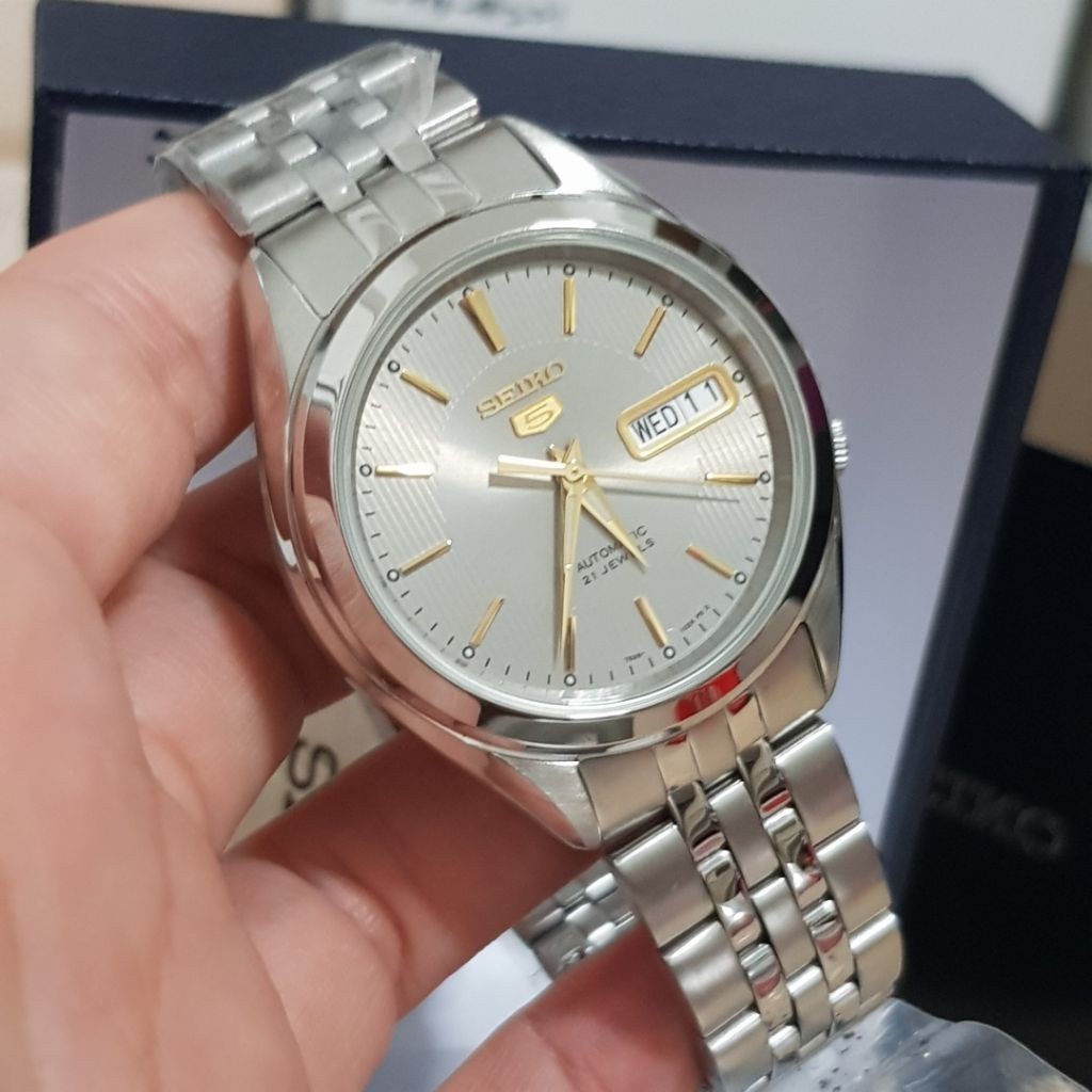 Original] Seiko 5 SNKL19K1 Automatic Stainless Steel Analog Day Date Men  Casual Watch | Shopee Singapore