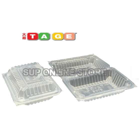 Tage Pp2 Lunch Box 1 Carton 6pkt 600pcs Kotak Nasi Disposable Plastic Food Box Tapau Shopee Singapore