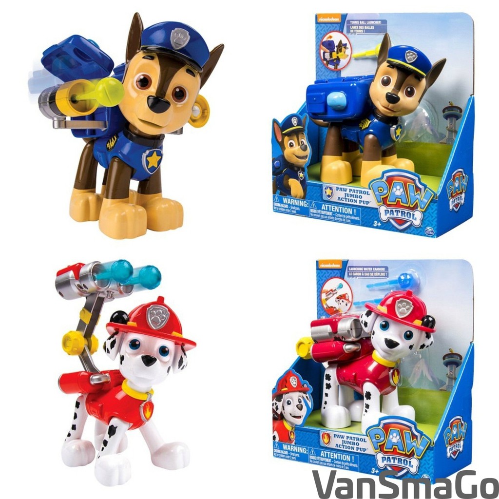 Paw Patrol Jumbo Action pup Chase electric Toy Figures | Shopee Singapore