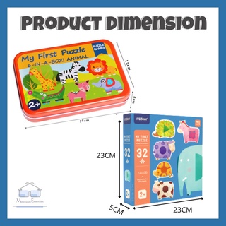[CHEAPEST IN SG] My First Puzzle 6 in 1 Jigsaw Puzzle  - Animal Cartoon Wooden Puzzle Early Childhood Educational Toys #1