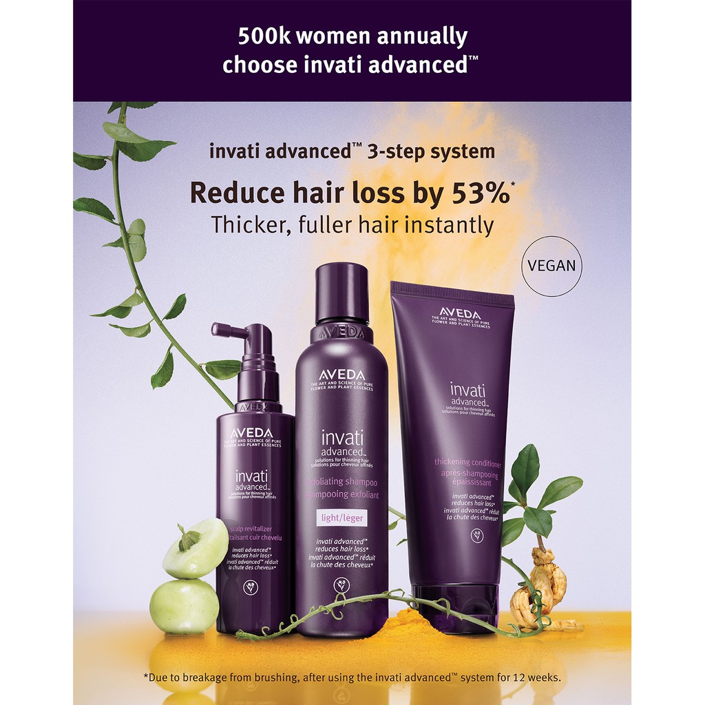 NEW Packaging! Aveda Invati Advanced Shampoo / Conditioner / Masque /  Revitalizer 150ml - Anti Hair Loss | Shopee Singapore