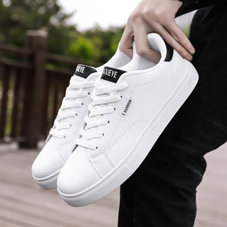 【Ready Stock】 Student Men's White Sneakers Fashion School Casual Shoes Low Top Man Shoes