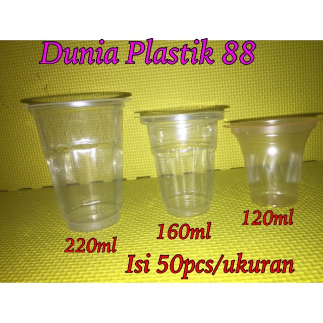 Contents 50pcs 220ml 160ml 120ml 120ml Clear Plastic Ice Crim Cream Cup Aqua Size Shopee Singapore