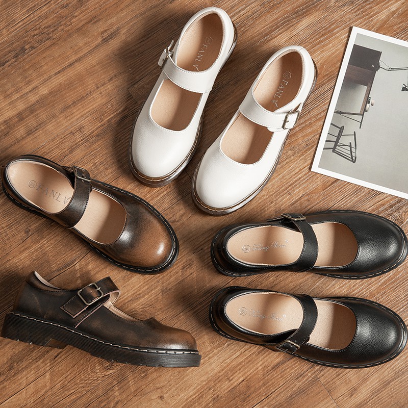 cowhide platform shoes