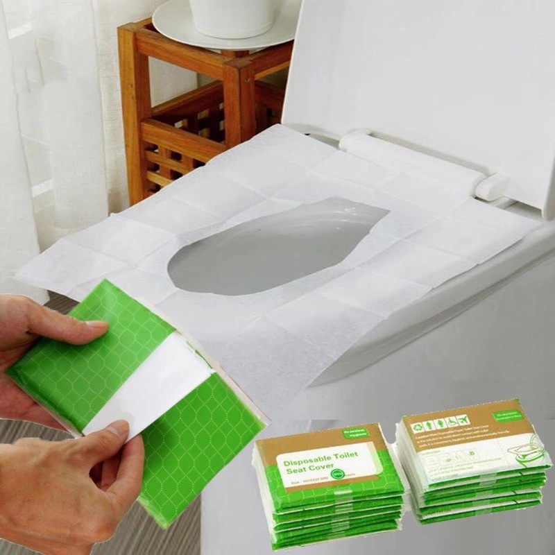 HAEVR Haevr 10Pcs/Pack Disposable Waterproof Toilet Seat Cover Mat