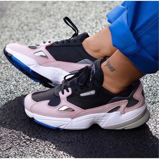 adidas falcon core black pink