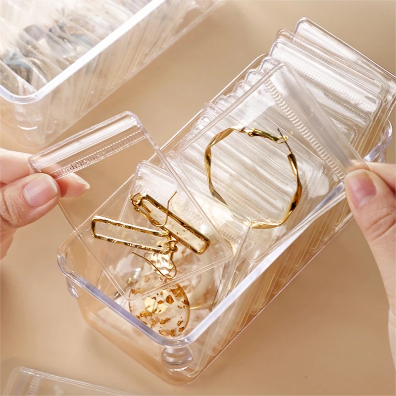 Image of Transparent Dustproof Antioxidant Jewelry Storage Bag #1