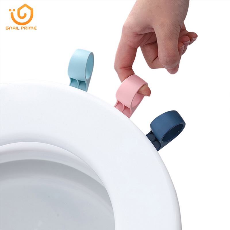 Cute Accessories Holder Portable Toilet Lid Lifting Device Clamshell Cartoon 