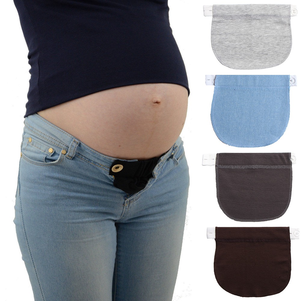 Maternity Waistband Waist Adjustable Elastic Soft Extender Pregnancy Pants Shopee Singapore