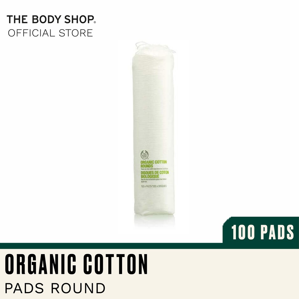 body shop organic cotton pads