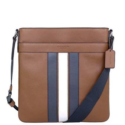 coach charles crossbody with varsity stripe