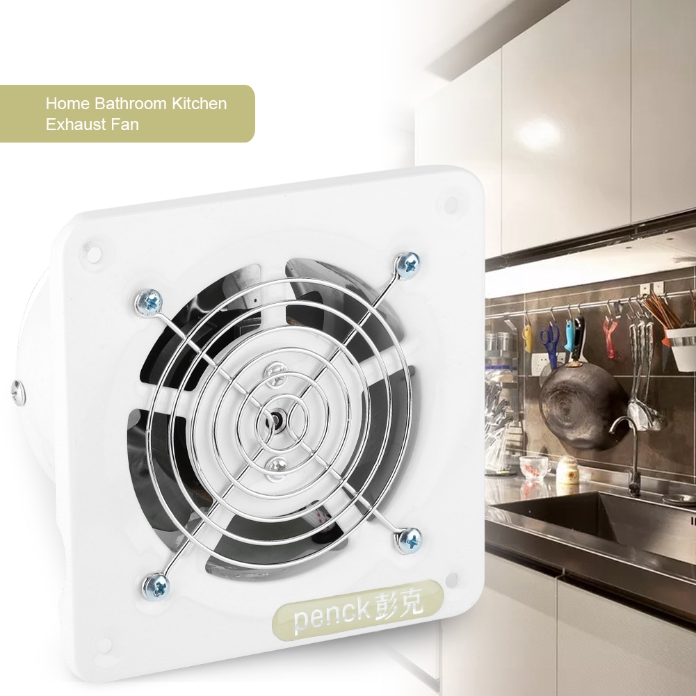 25w 220v Wall Mounted Exhaust Fan Low Noise Home Bathroom Kitchen Garage Air Vent Ventilation Shopee Singapore