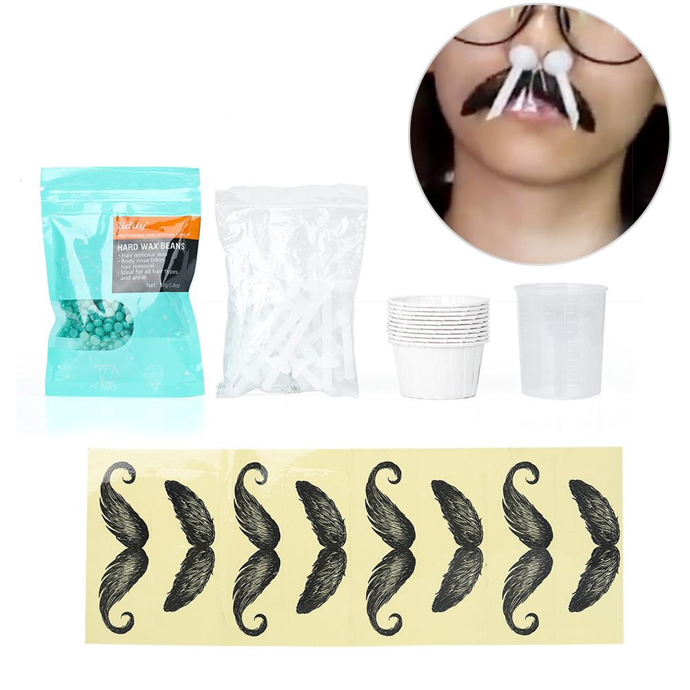 Nose Hair Removal Nasal Eyebrow Hairs Painless Effective Wax Kit