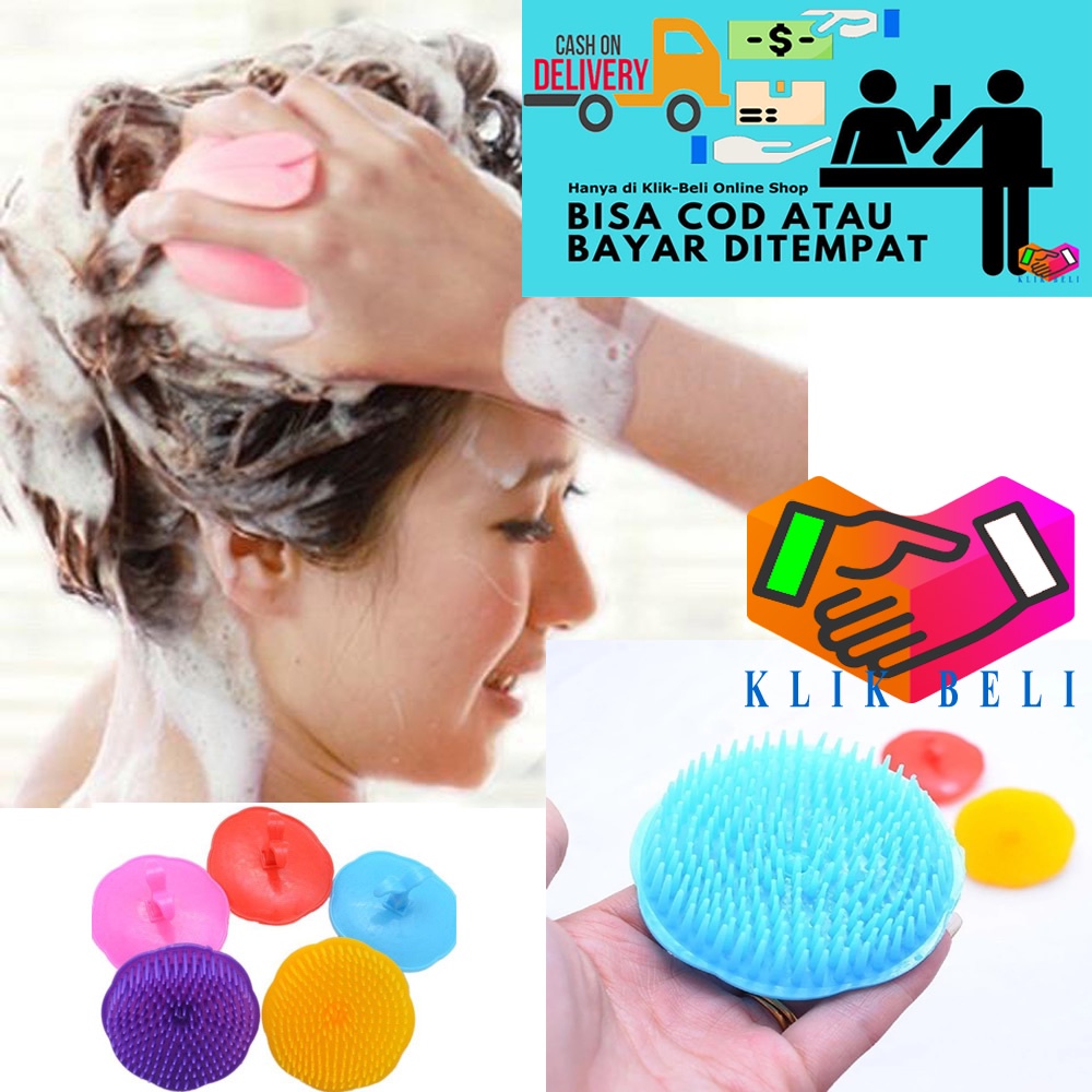 Random Color Plastic Silicone Hair Brush for Relax the Head | Shopee  Singapore