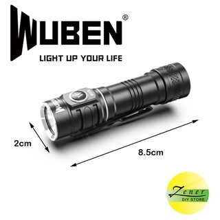 WUBEN E05 Every Day Carry Flashlight 900 Lumens Portable Rechargeable Waterproof 14500 Battery Mini Torch