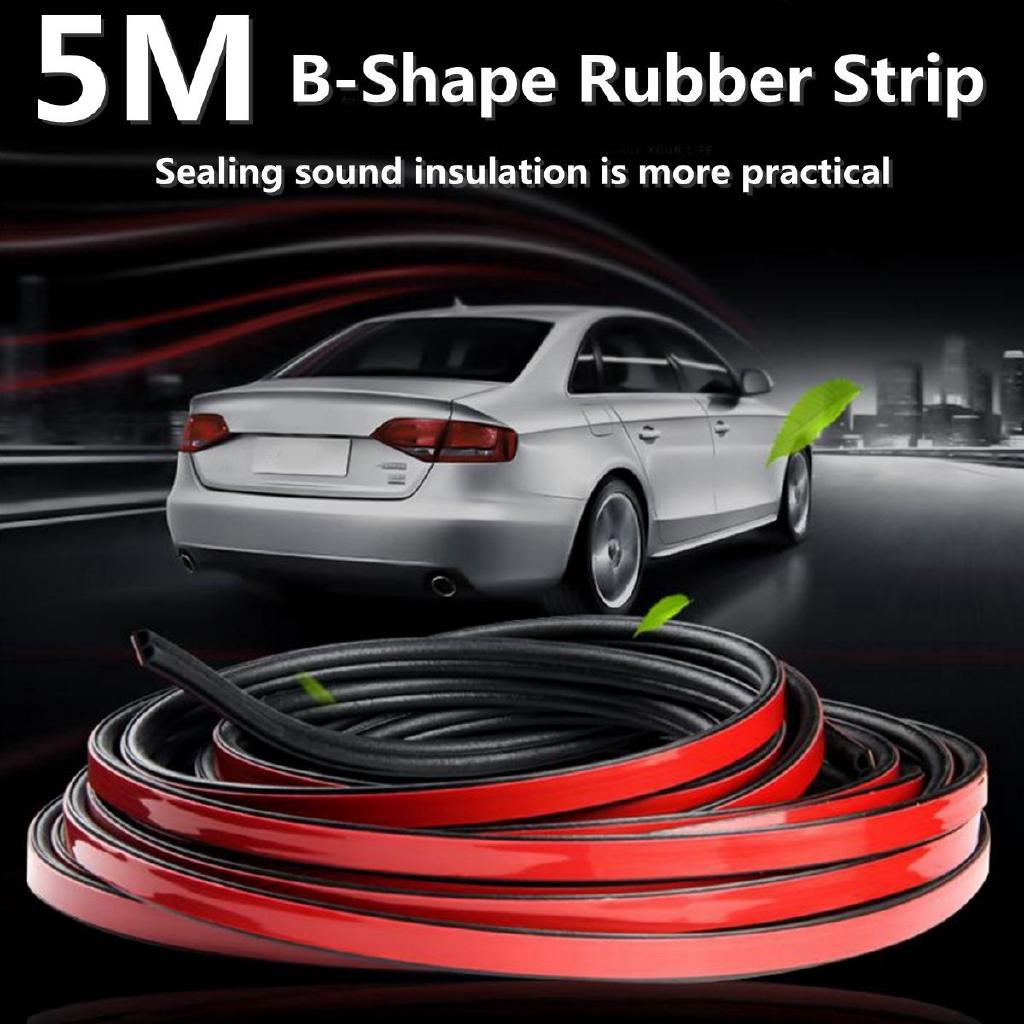 Car Accessories 5m Soundproof Car Door Edge Trim Moulding Seal