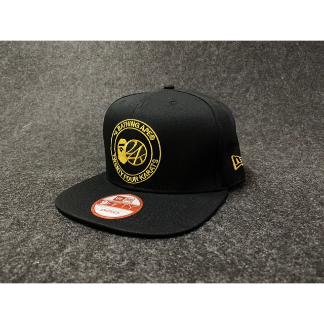Ready Stock New Era A Bathing Ape X 24 Karats Snapback Hat Shopee Singapore