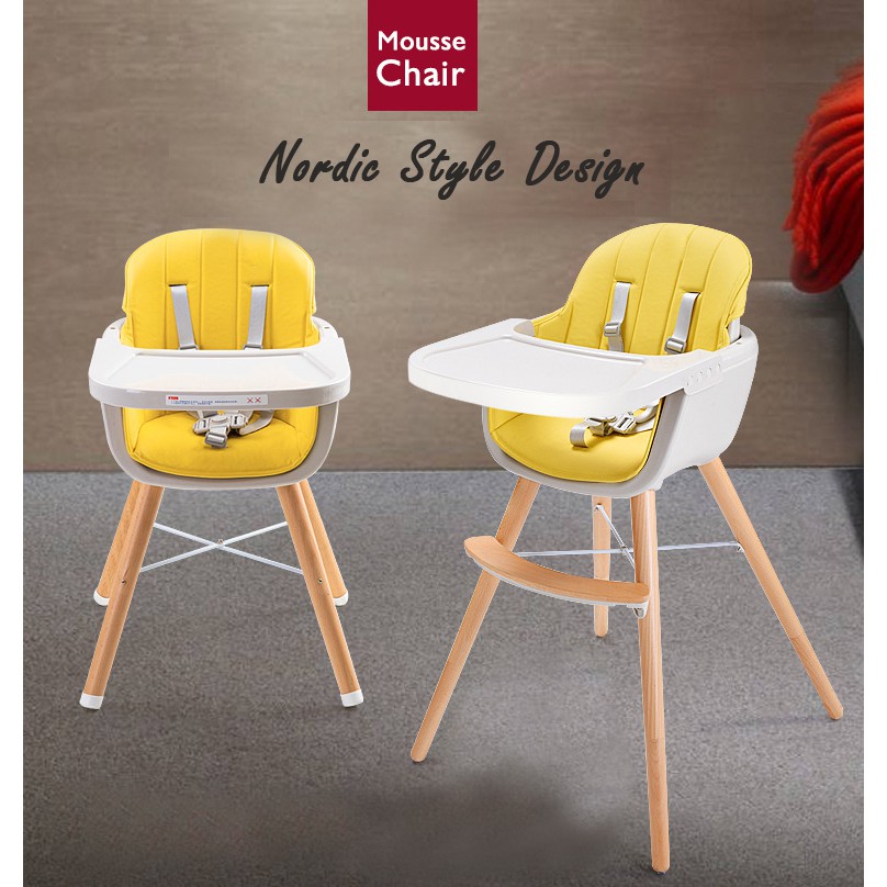 scandinavian baby high chair