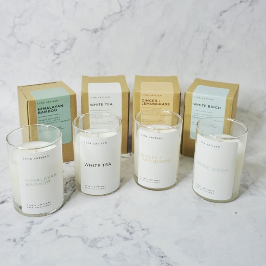 Lynk Artisan Scented Candles 100 Palm and Coconut Wax Shopee Singapore
