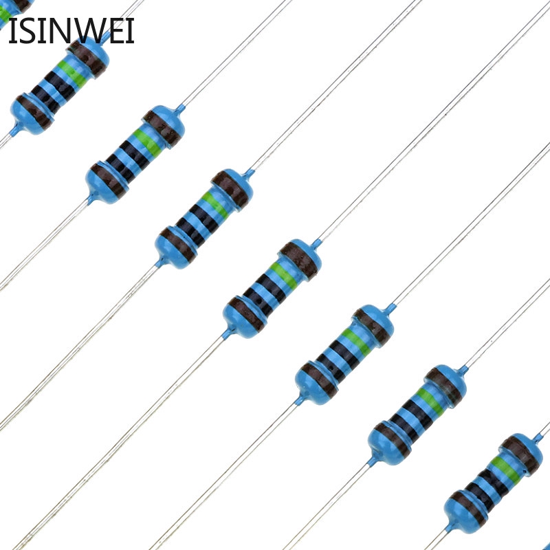 100pcs/lot 1/4W 1 Metal Film Resistor 120R 150R 180R 200R 240R 270R 300R 330R 360R 390R 430R