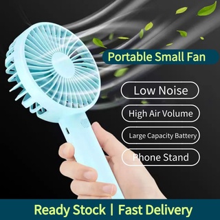 [✅Ready Stock] Handheld Small Fan Dormitory Desk Surface USB Rechargeable Portable Mini Fan