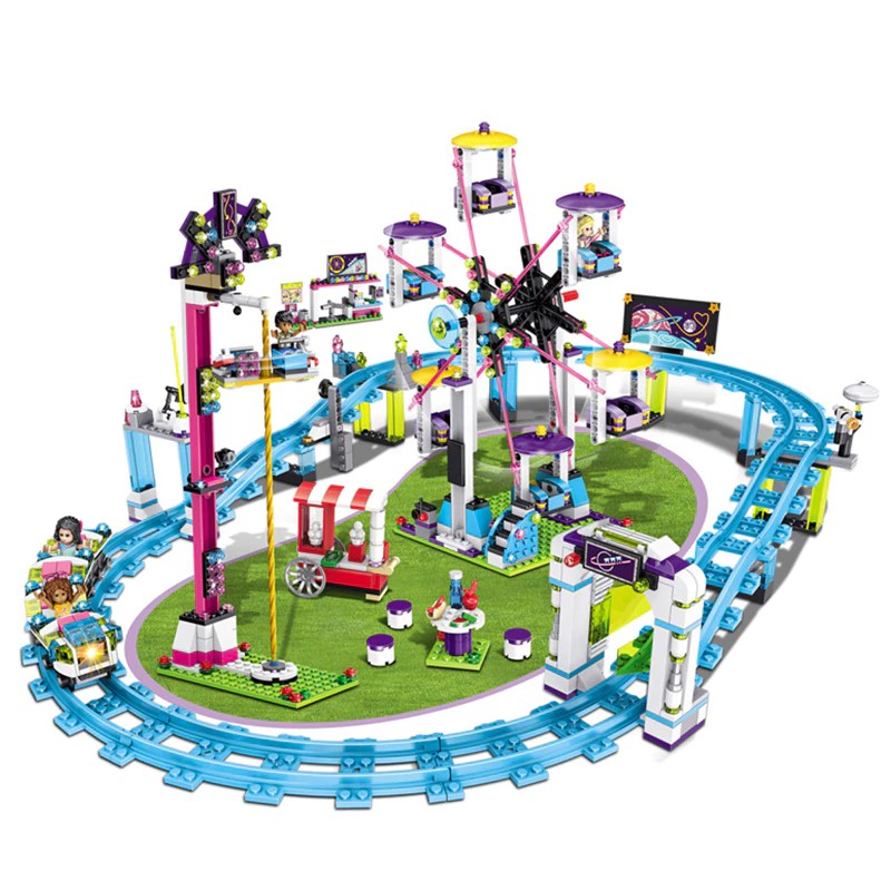 lego friends amusement park roller coaster 41130 toy for girls and boys