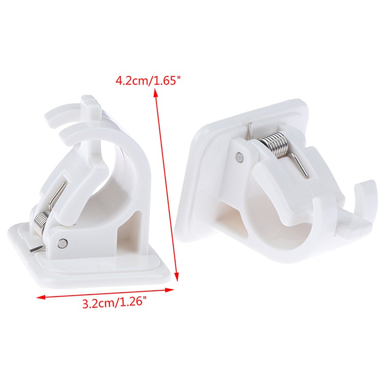 2PCS Rod Use Multifunctional Curtain Retaining Clip Accessories Holders Clamp_OQ 
