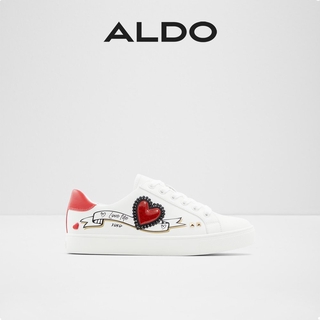Image of ALDO AMTZELL Women Lace up Round Toe Sneakers - White