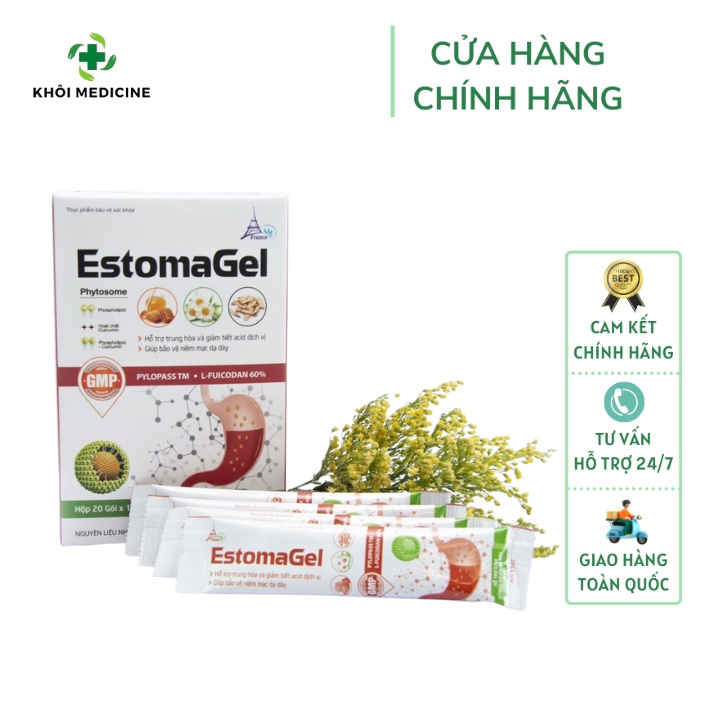 Estomagel Drink Package Support To Reduce Stomach Ulcers, Colon