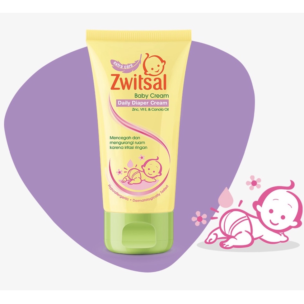 Zwitsal Extra Care 50/100 gr CREAM switsal Protective Skin From Irritation Of zinc Diaper CREAM | Shopee