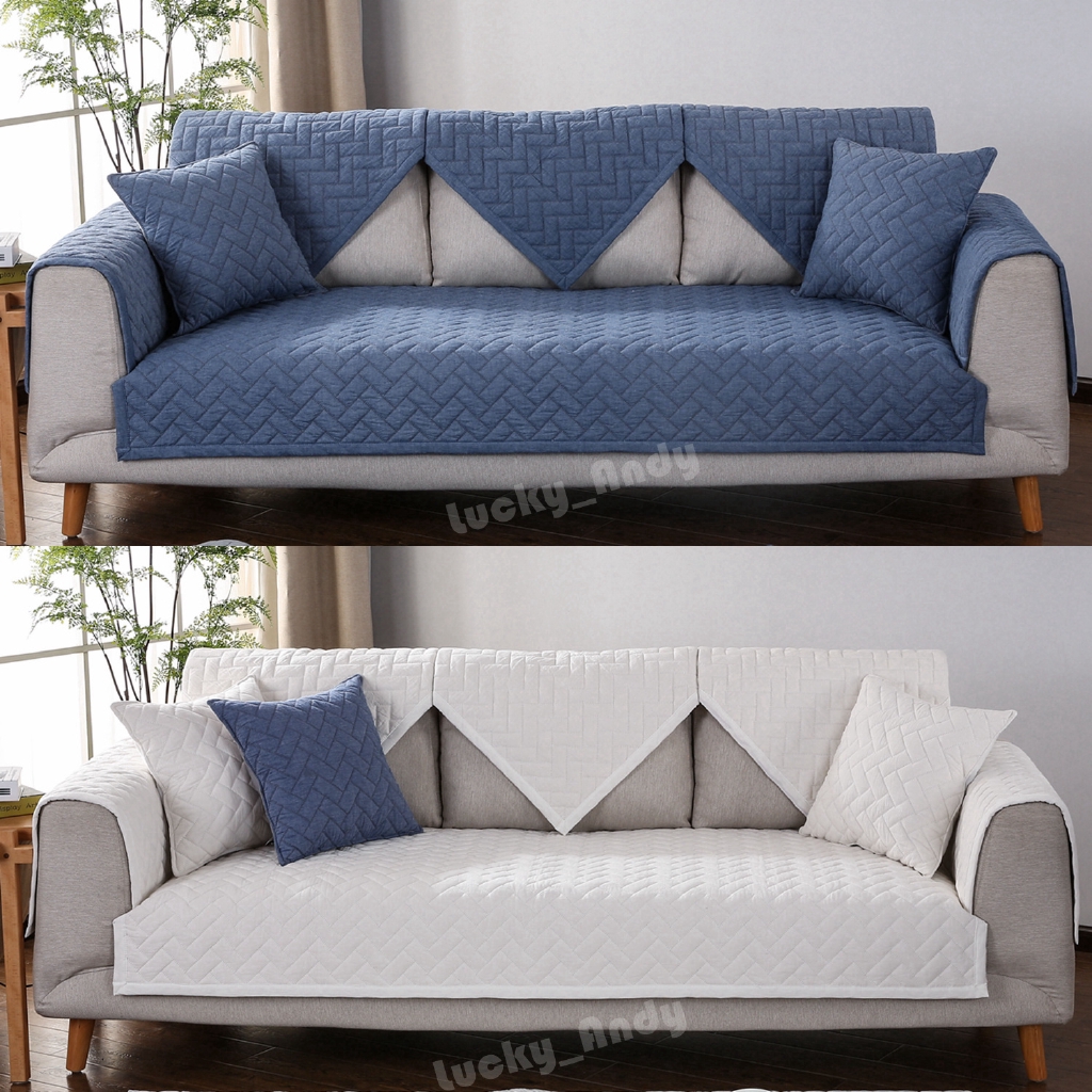Sofa Cushion Washed Cotton Combination Sofa Cover 1 2 3 4 Seater L