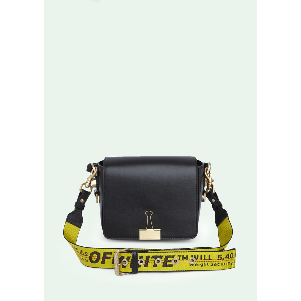 off white binder clip shoulder bag