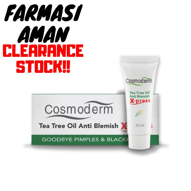 Cosmoderm Tea Tree Oil Anti Blemish Xpress 10ml Shopee Singapore