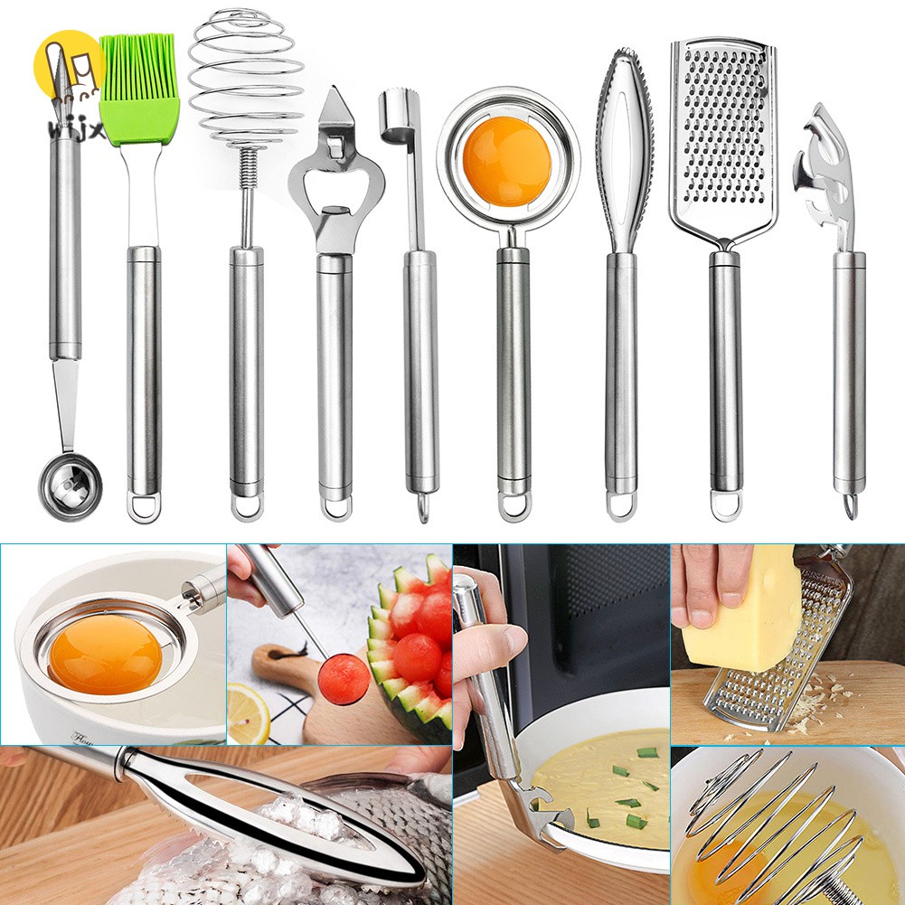 WiJx Summer Korean 18 Pcs Kitchen Tools Set Household Kitchen Supplies