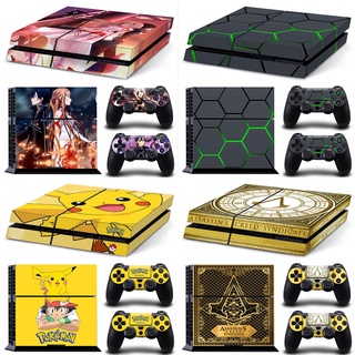 Muhe PS4 Old Version Game Console Sticker Protective Film Color Pikachu Camouflage JOKER Your Name Starry Sky Yixi