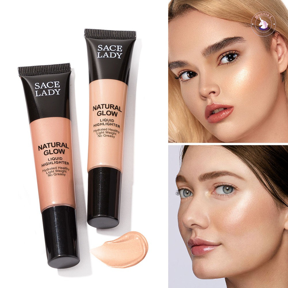 Liquid Brightener Facial Highlighter Oil Concealer Shimmer Glow Makeup Cream Shopee Singapore