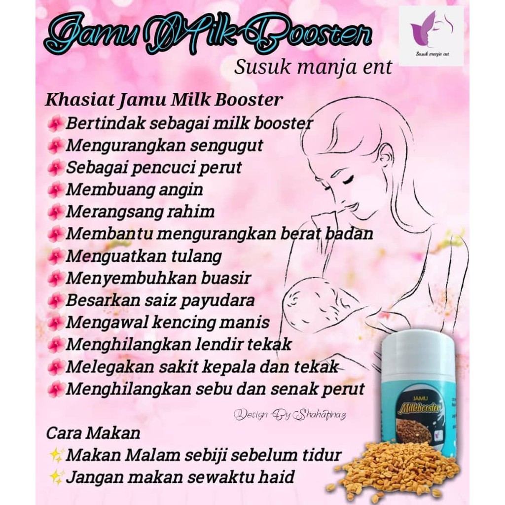Shop Malaysia Jamu Milk Booster Add Milk Mother Body Milk Milk Milk Stomach Wash Shopee Singapore