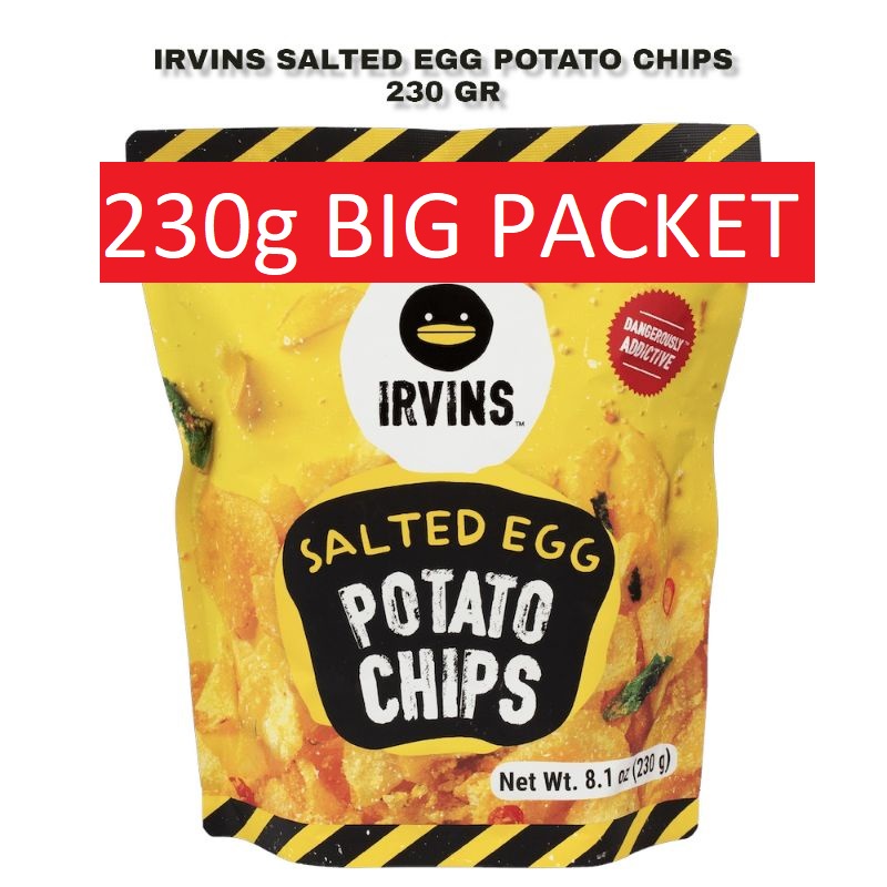 Irvins Salted Egg Potato Chip 230g - Expiry 28 June 2022 | Shopee Singapore