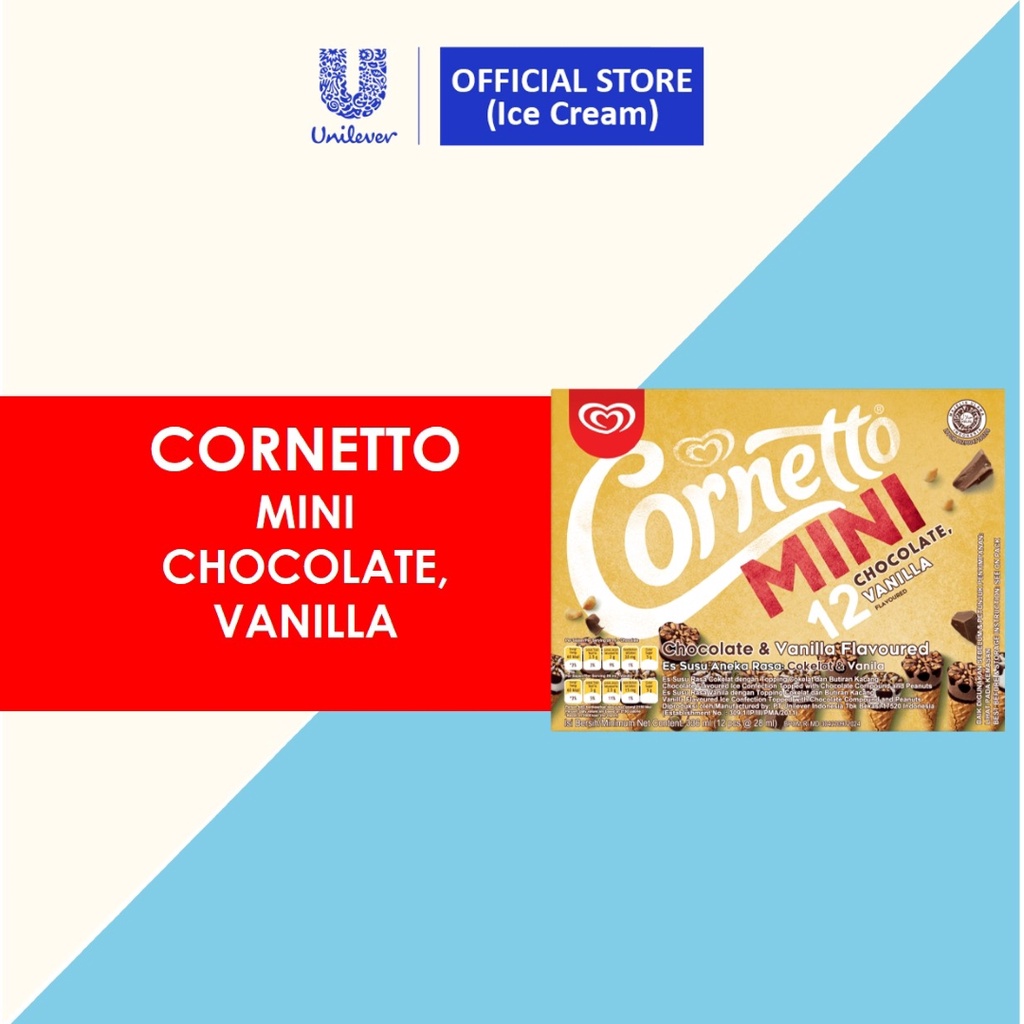 Mini Chocolate & Vanilla Multipack Ice Cream 12 x 28ml