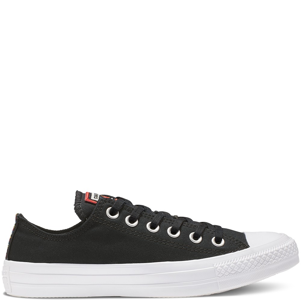 converse all star black and red