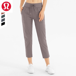 Lululemon's New Sports  Pants Loose Running Fitness and Breathable Nine-pocket Yoga Pants